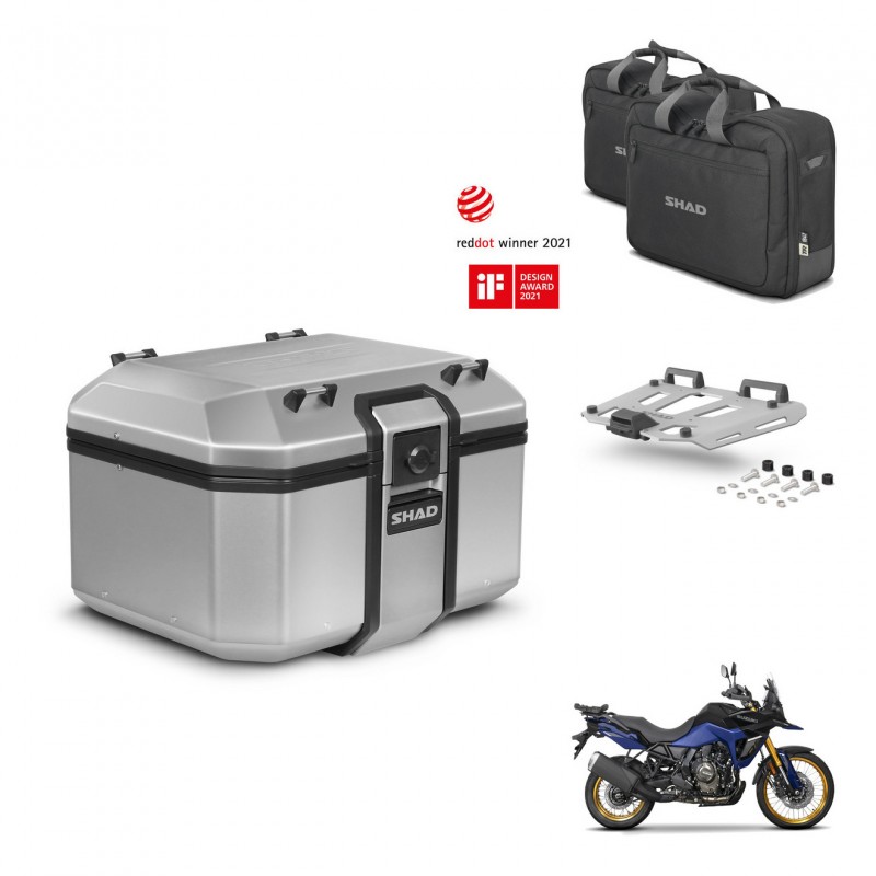 SHAD Baul trasero + soporte montaje parrilla accesorios KIT-448968