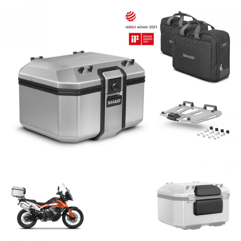 SHAD Baul trasero + soporte montaje parrilla accesorios KIT-448980
