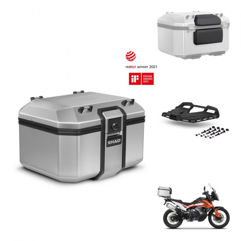 SHAD Baul trasero + soporte montaje parrilla accesorios KIT-448982