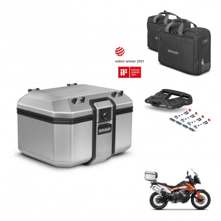 SHAD Baul trasero + soporte montaje parrilla accesorios KIT-448986