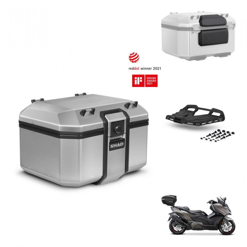 SHAD Baul trasero + soporte montaje parrilla accesorios KIT-449015