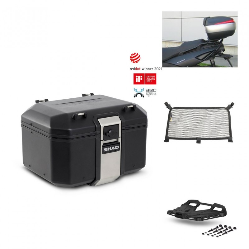 SHAD Rear trunk + grill mounting bracket accessories TR48 TERRA BLACK EDITION KIT-449520