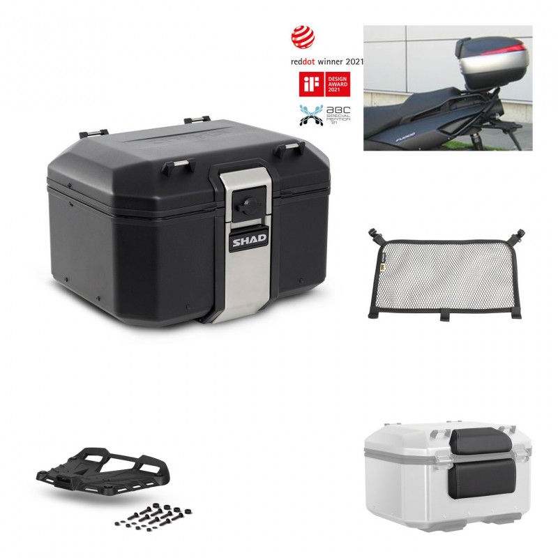 SHAD Rear trunk + grill mounting bracket accessories TR48 TERRA BLACK EDITION KIT-449521