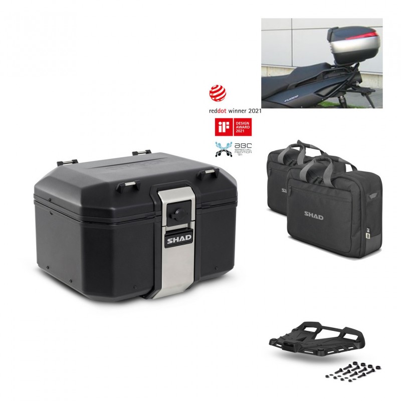 SHAD Rear trunk + grill mounting bracket accessories TR48 TERRA BLACK EDITION KIT-449522
