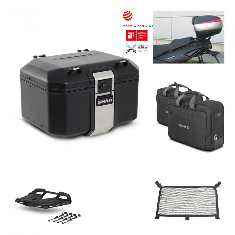 SHAD Rear trunk + grill mounting bracket accessories TR48 TERRA BLACK EDITION KIT-449524