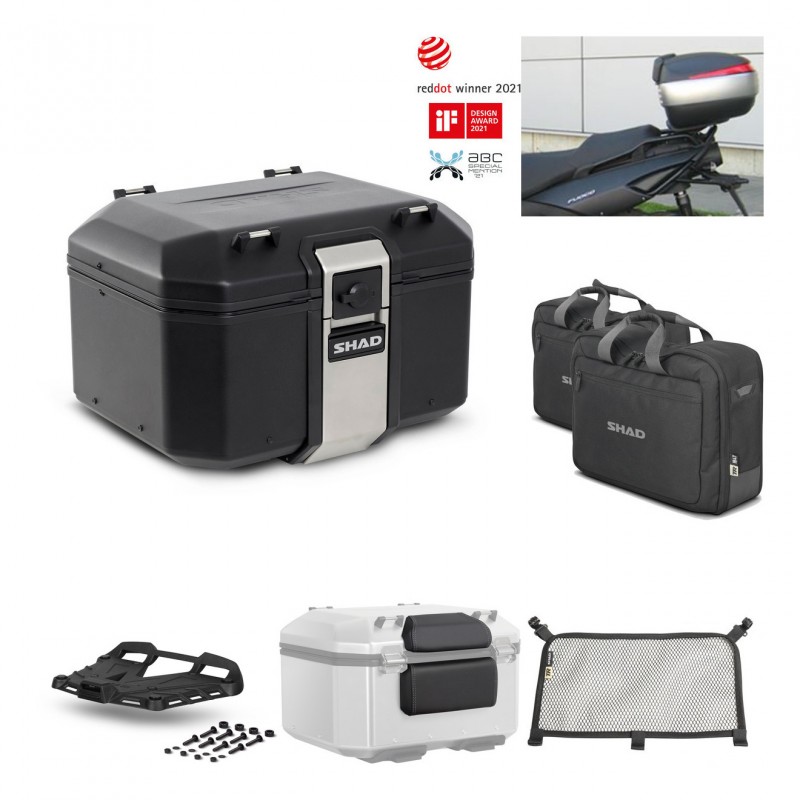 SHAD Rear trunk + grill mounting bracket accessories TR48 TERRA BLACK EDITION KIT-449525