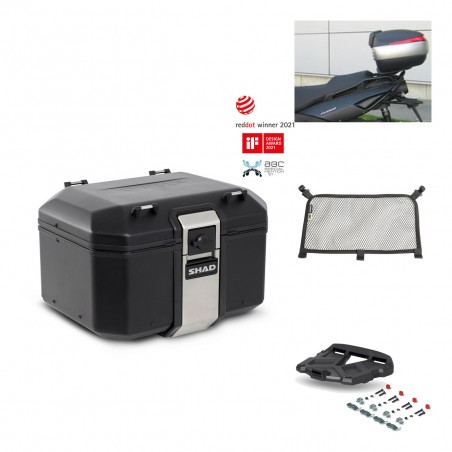 SHAD Baul trasero + parrilla soporte montaje accesorios TR48 TERRA BLACK EDITION KIT-449527