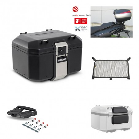 SHAD Rear trunk + grill mounting bracket accessories TR48 TERRA BLACK EDITION KIT-449528