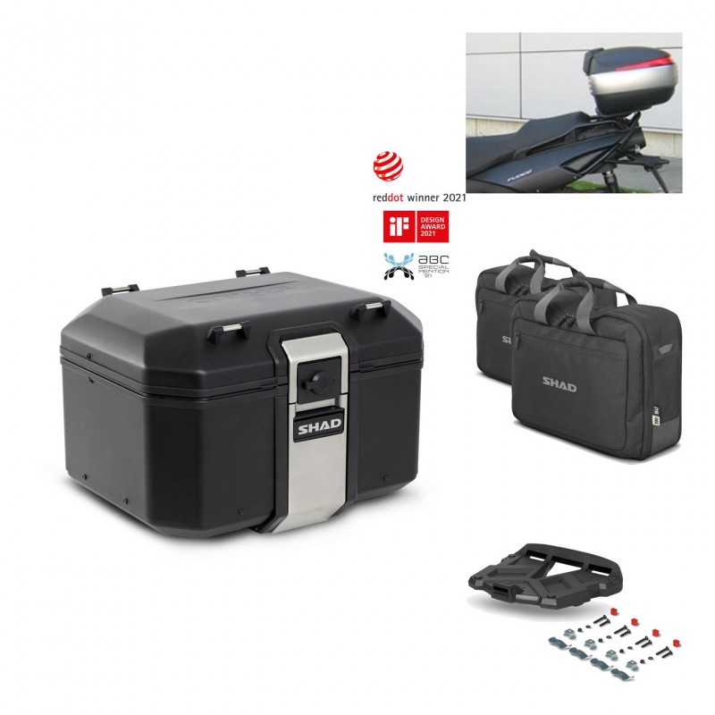 SHAD Rear trunk + grill mounting bracket accessories TR48 TERRA BLACK EDITION KIT-449529