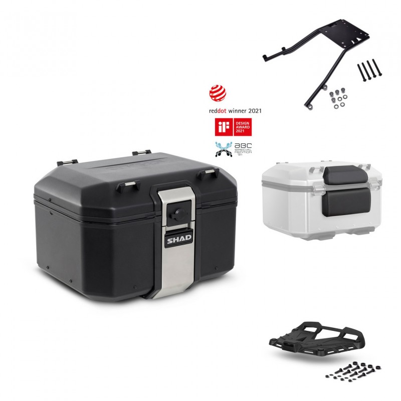 SHAD Rear trunk + grill mounting bracket accessories TR48 TERRA BLACK EDITION KIT-449588