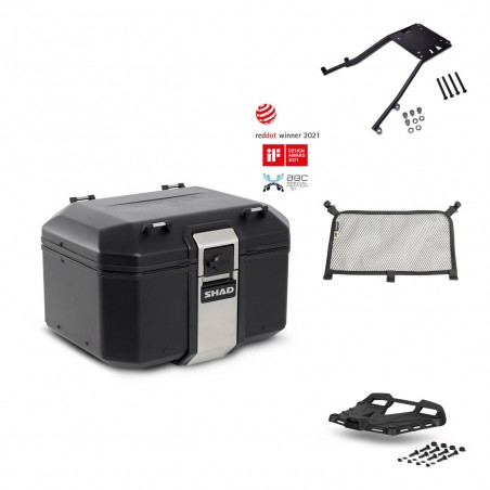 SHAD Baul trasero + parrilla soporte montaje accesorios TR48 TERRA BLACK EDITION KIT-449589