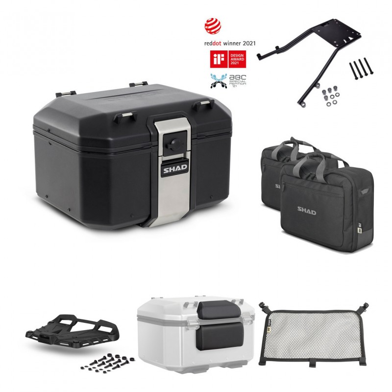SHAD Rear trunk + grill mounting bracket accessories TR48 TERRA BLACK EDITION KIT-449594