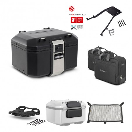 SHAD Baul trasero + parrilla soporte montaje accesorios TR48 TERRA BLACK EDITION KIT-449594