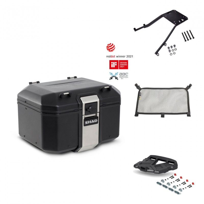 SHAD Rear trunk + grill mounting bracket accessories TR48 TERRA BLACK EDITION KIT-449596