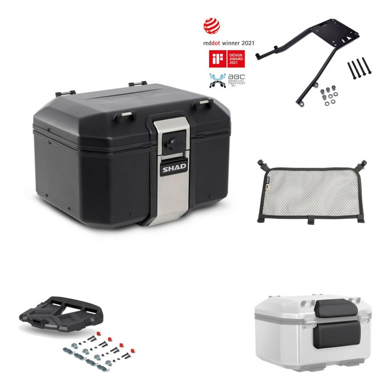 SHAD Rear trunk + grill mounting bracket accessories TR48 TERRA BLACK EDITION KIT-449597