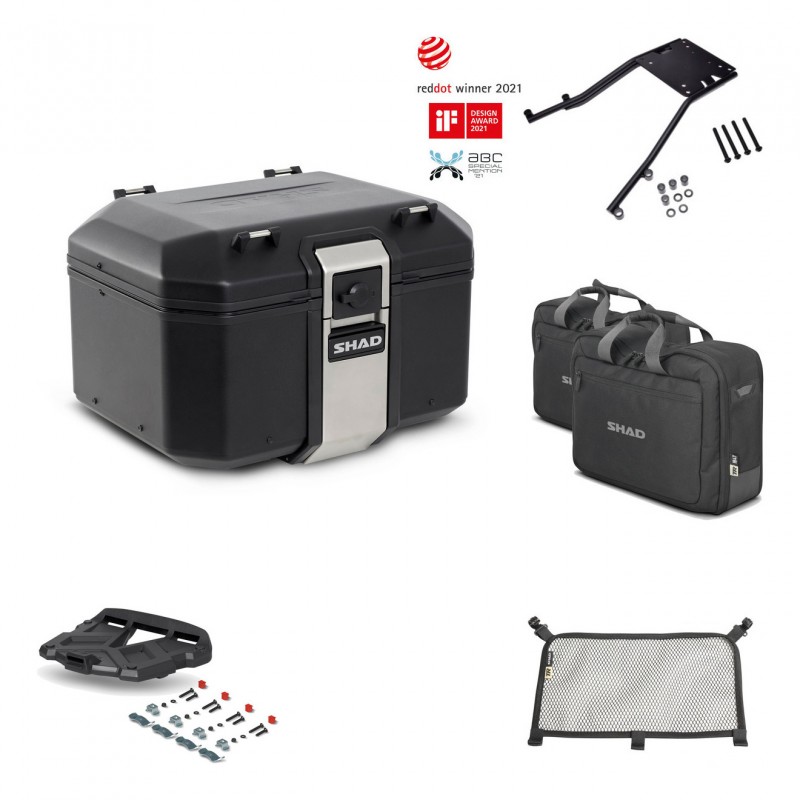SHAD Rear trunk + grill mounting bracket accessories TR48 TERRA BLACK EDITION KIT-449600