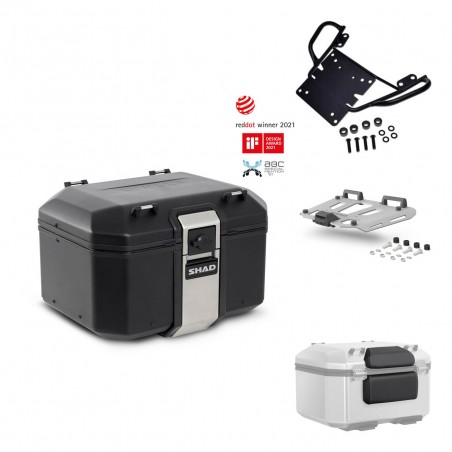SHAD Baul trasero + parrilla soporte montaje accesorios TR48 TERRA BLACK EDITION KIT-449626