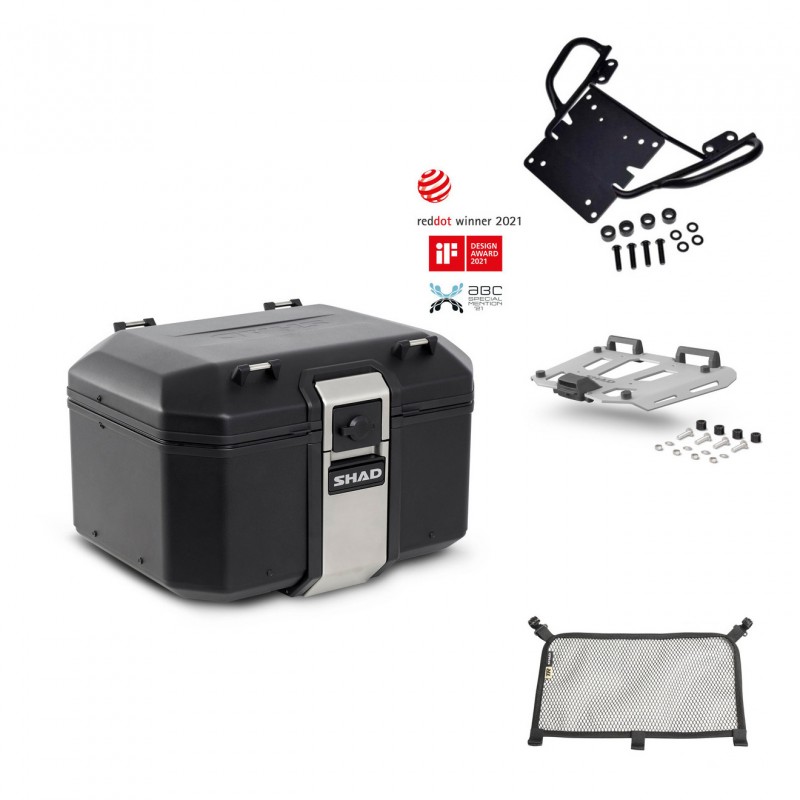 SHAD Rear trunk + grill mounting bracket accessories TR48 TERRA BLACK EDITION KIT-449627