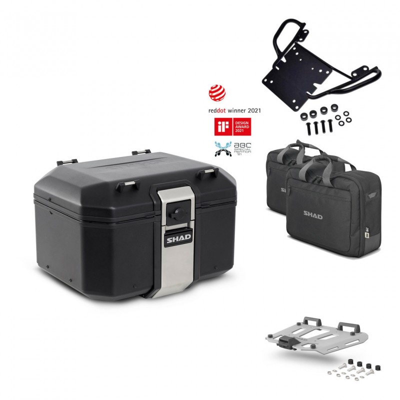 SHAD Rear trunk + grill mounting bracket accessories TR48 TERRA BLACK EDITION KIT-449629
