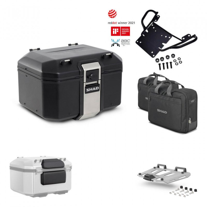 SHAD Rear trunk + grill mounting bracket accessories TR48 TERRA BLACK EDITION KIT-449630