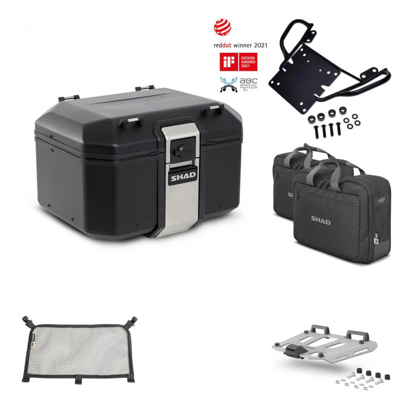 SHAD Rear trunk + grill mounting bracket accessories TR48 TERRA BLACK EDITION KIT-449631