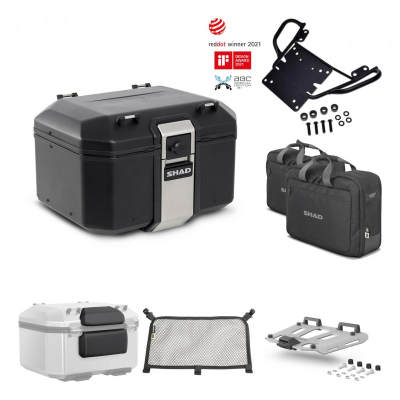 SHAD Rear trunk + grill mounting bracket accessories TR48 TERRA BLACK EDITION KIT-449632