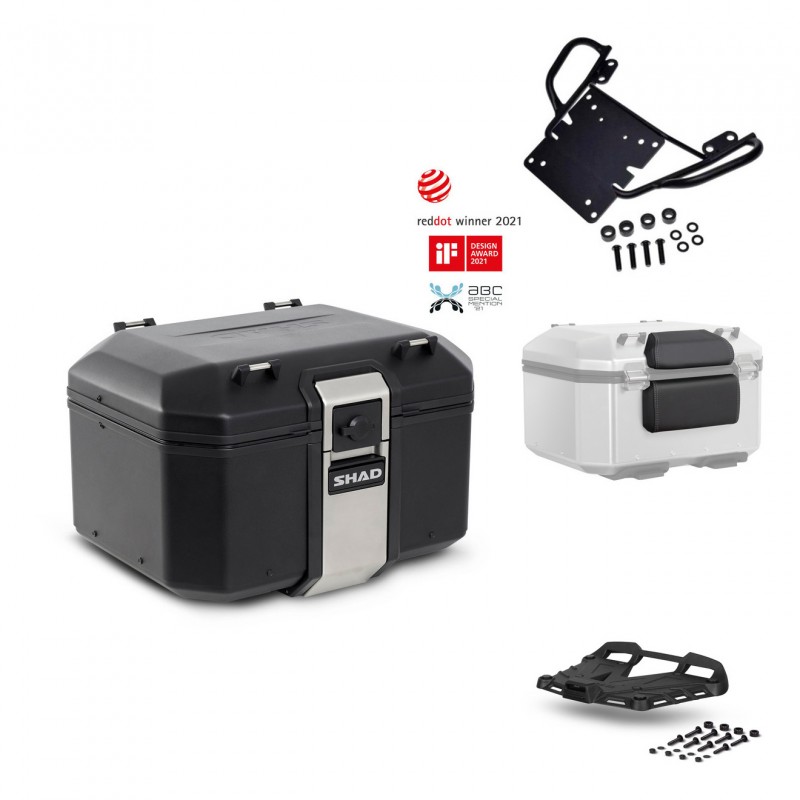 SHAD Rear trunk + grill mounting bracket accessories TR48 TERRA BLACK EDITION KIT-449634