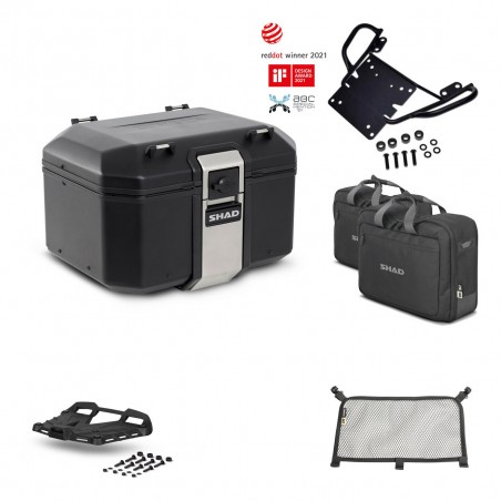 SHAD Baul trasero + parrilla soporte montaje accesorios TR48 TERRA BLACK EDITION KIT-449639