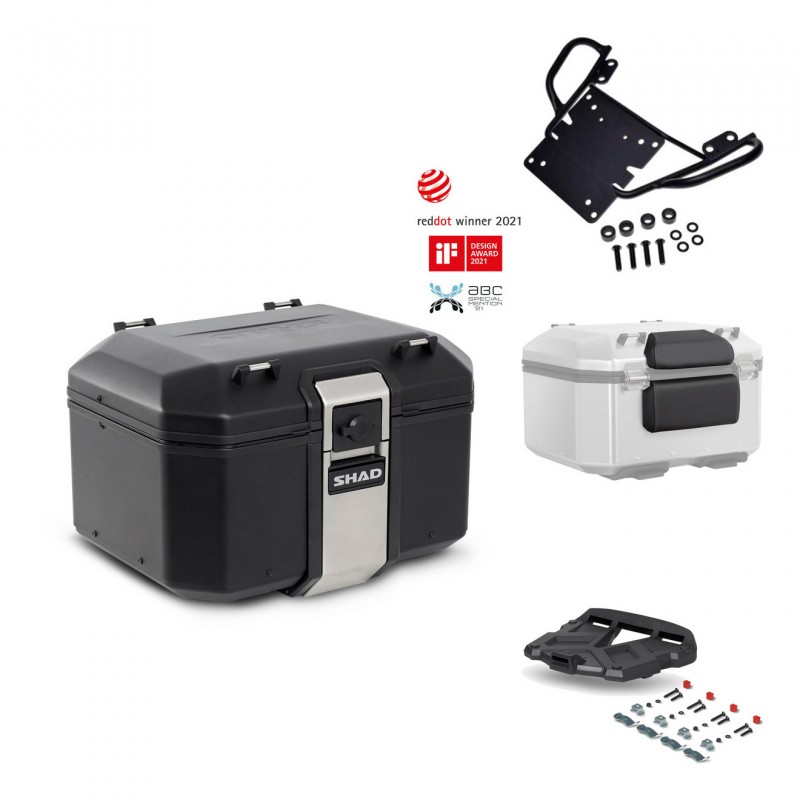SHAD Rear trunk + grill mounting bracket accessories TR48 TERRA BLACK EDITION KIT-449641