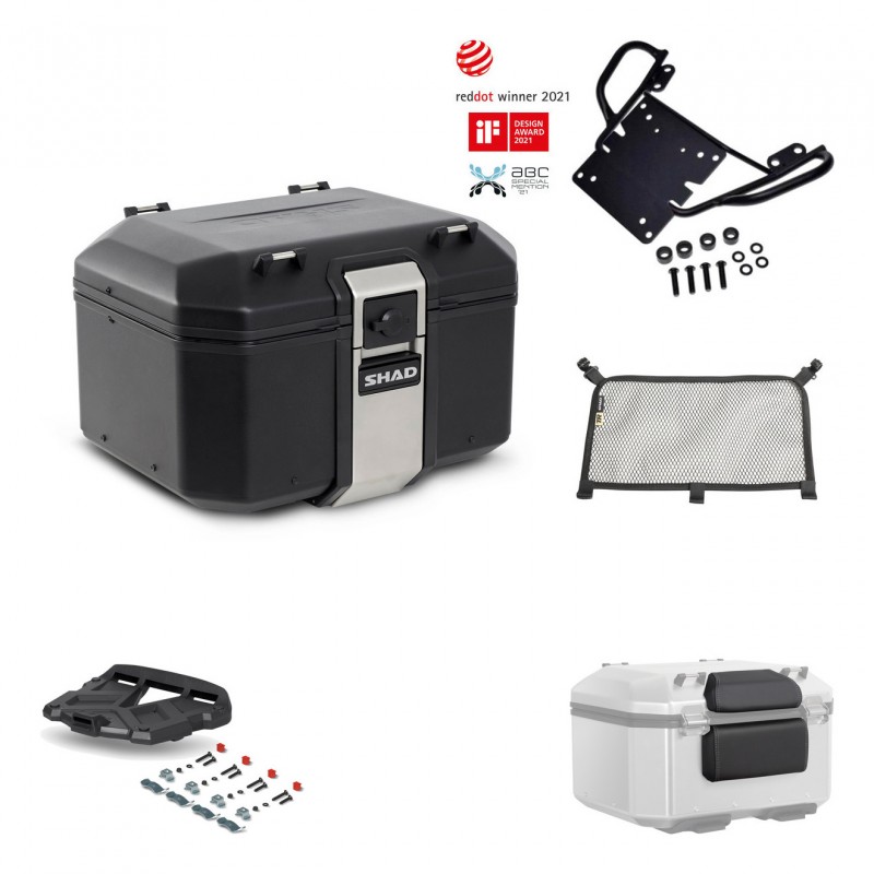 SHAD Rear trunk + grill mounting bracket accessories TR48 TERRA BLACK EDITION KIT-449643