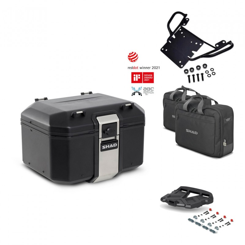SHAD Rear trunk + grill mounting bracket accessories TR48 TERRA BLACK EDITION KIT-449644