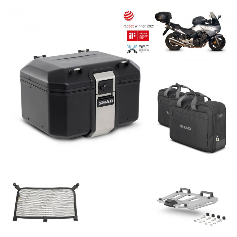 SHAD Rear trunk + grill mounting bracket accessories TR48 TERRA BLACK EDITION KIT-449654