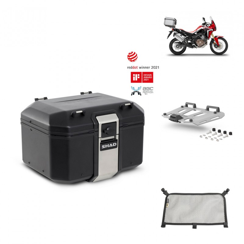 SHAD Rear trunk + grill mounting bracket accessories TR48 TERRA BLACK EDITION KIT-449673
