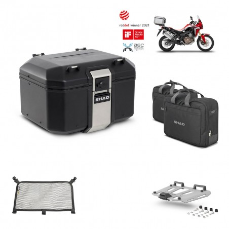 SHAD Baul trasero + parrilla soporte montaje accesorios TR48 TERRA BLACK EDITION KIT-449677