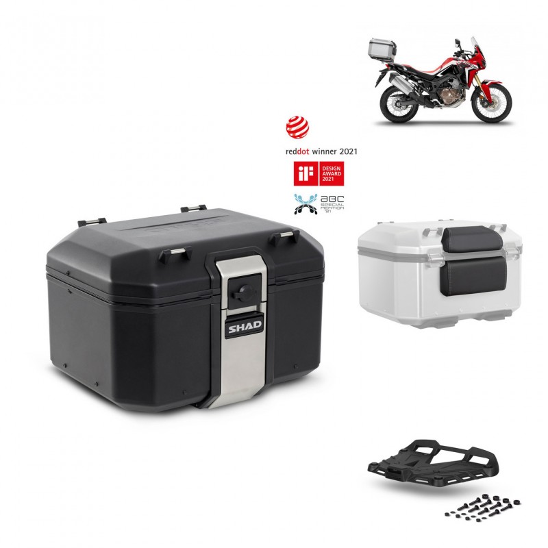 SHAD Baul trasero + parrilla soporte montaje accesorios TR48 TERRA BLACK EDITION KIT-449680