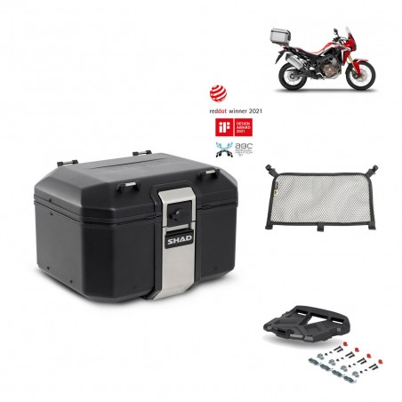 SHAD Rear trunk + grill mounting bracket accessories TR48 TERRA BLACK EDITION KIT-449688