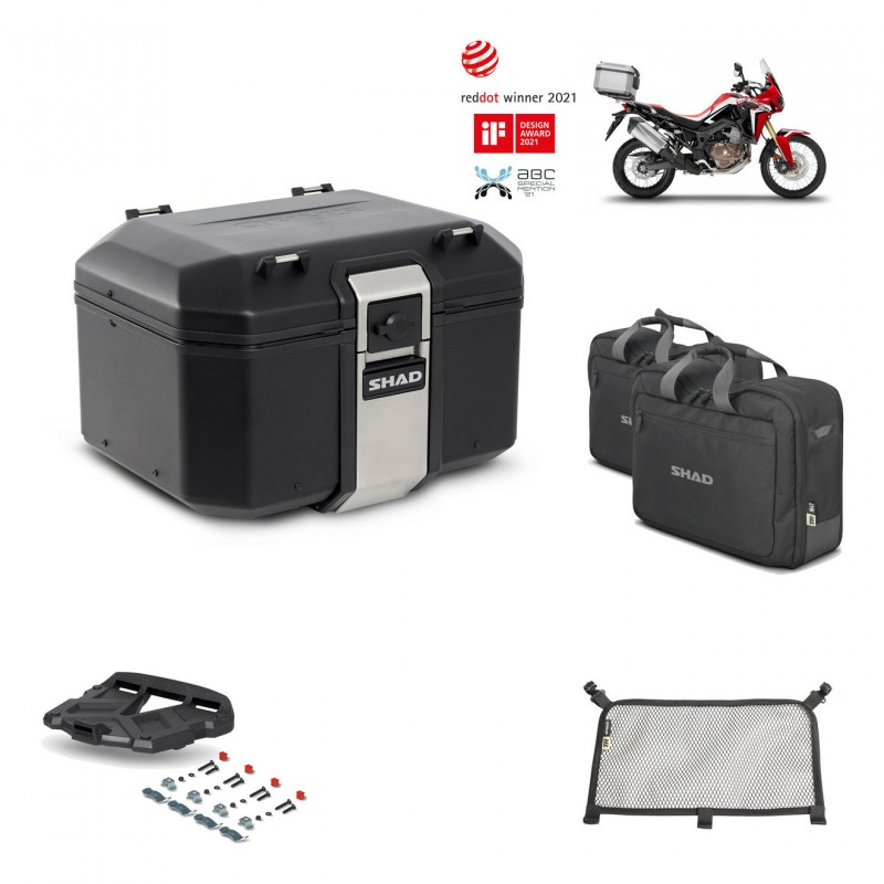 SHAD Rear trunk + grill mounting bracket accessories TR48 TERRA BLACK EDITION KIT-449692