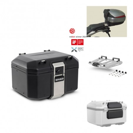 SHAD Baul trasero + parrilla soporte montaje accesorios TR48 TERRA BLACK EDITION KIT-449718