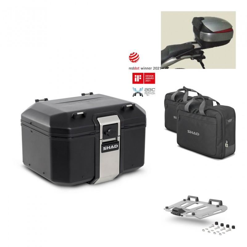SHAD Rear trunk + grill mounting bracket accessories TR48 TERRA BLACK EDITION KIT-449721