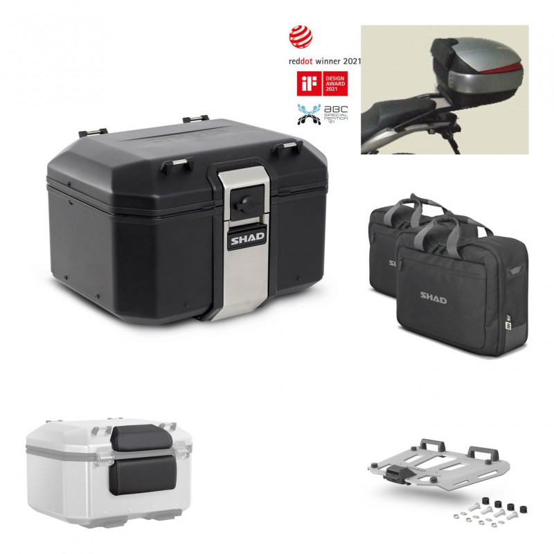 SHAD Rear trunk + grill mounting bracket accessories TR48 TERRA BLACK EDITION KIT-449722
