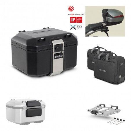 SHAD Baul trasero + parrilla soporte montaje accesorios TR48 TERRA BLACK EDITION KIT-449722