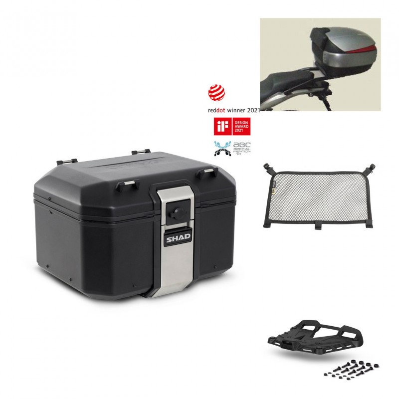 SHAD Rear trunk + grill mounting bracket accessories TR48 TERRA BLACK EDITION KIT-449727