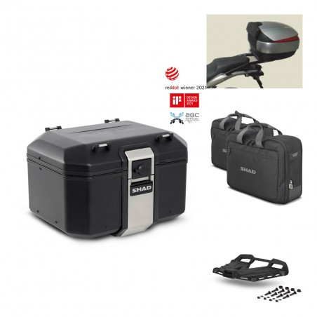 SHAD Rear trunk + grill mounting bracket accessories TR48 TERRA BLACK EDITION KIT-449729