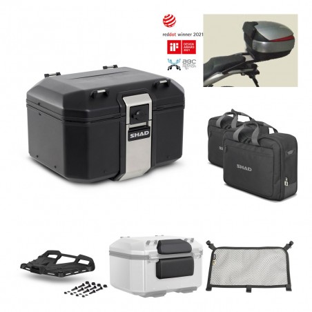 SHAD Baul trasero + parrilla soporte montaje accesorios TR48 TERRA BLACK EDITION KIT-449732