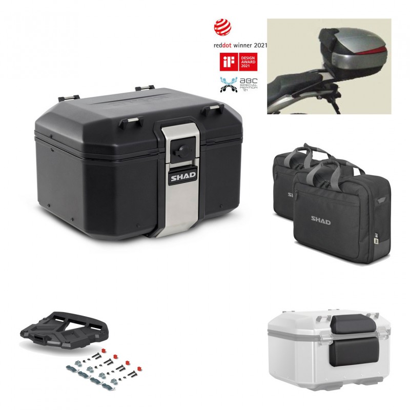 SHAD Rear trunk + grill mounting bracket accessories TR48 TERRA BLACK EDITION KIT-449737