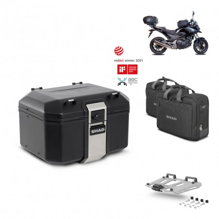 SHAD Rear trunk + grill mounting bracket accessories TR48 TERRA BLACK EDITION KIT-451239