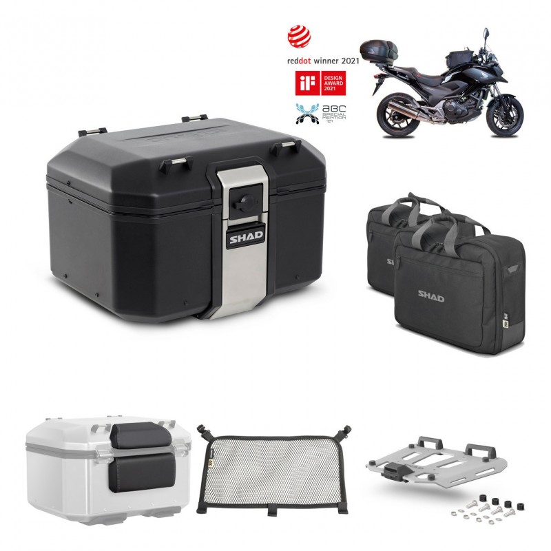 SHAD Rear trunk + grill mounting bracket accessories TR48 TERRA BLACK EDITION KIT-451242
