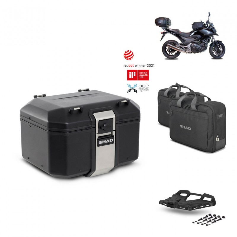 SHAD Rear trunk + grill mounting bracket accessories TR48 TERRA BLACK EDITION KIT-451247