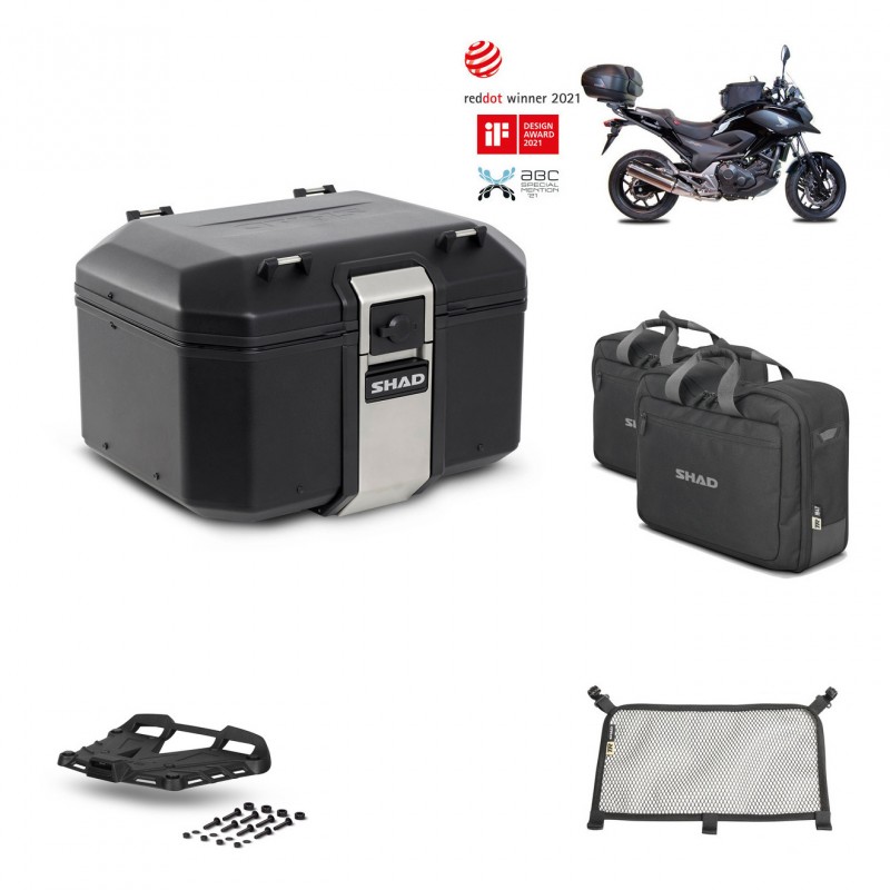 SHAD Rear trunk + grill mounting bracket accessories TR48 TERRA BLACK EDITION KIT-451249
