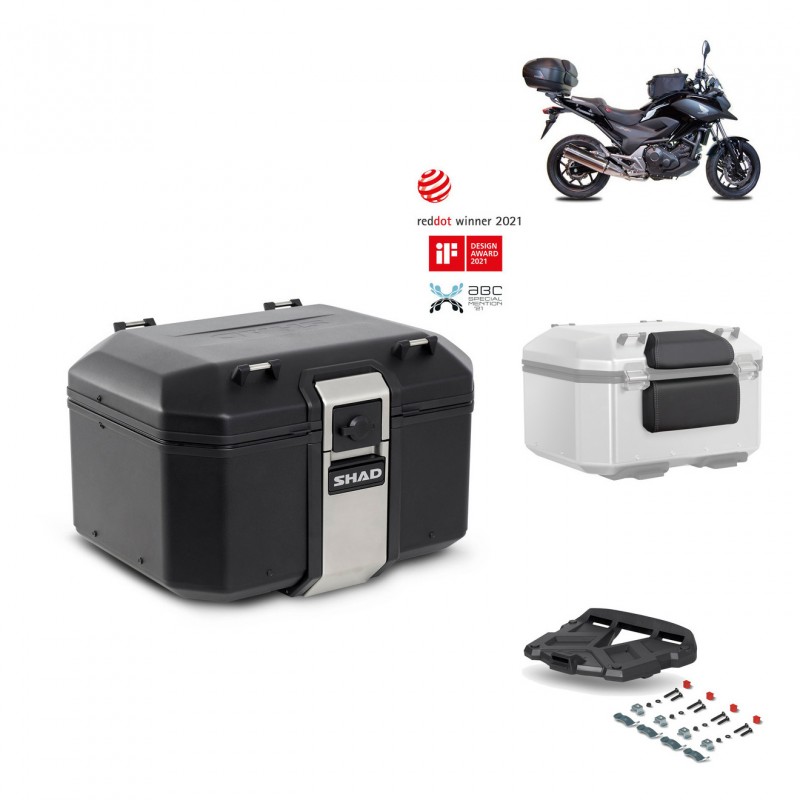 SHAD Rear trunk + grill mounting bracket accessories TR48 TERRA BLACK EDITION KIT-451251